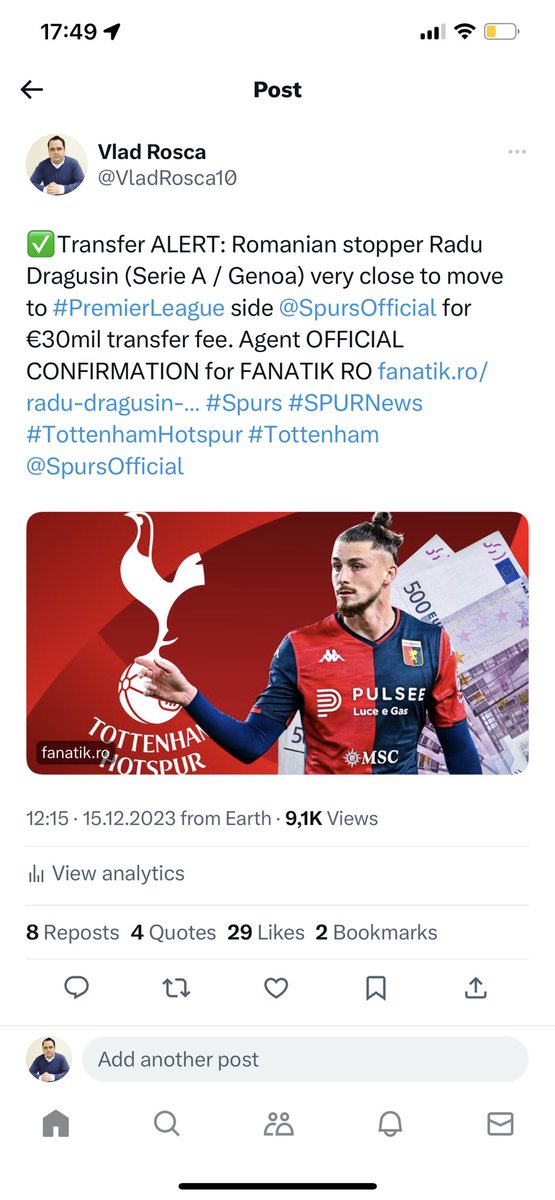 VladRosca10's tweet photo. @FabrizioRomano @JacoCats About appreciation on ppl work, mate… How about giving some credit to the first source that announced it 3 weeks ago, https://t.co/ltPfjIAE6x, when Genoa was talking about new contract? https://t.co/oMaTF6PPBQ