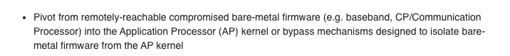 New (explicit) addition to Android's VRP: pivot from bare-metal firmware (basebands?) to the main OS!

source.android.com/docs/security/…