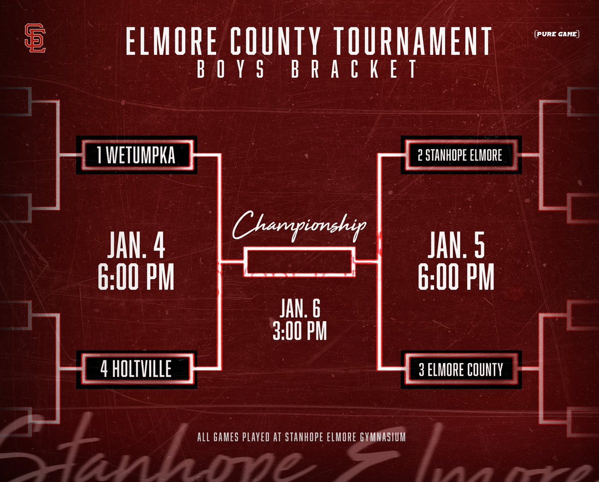 We are looking forward to seeing everyone in Elmore County as we host the annual county tournament this year! Games will be played across 3 days to determine who the best is in Elmore County! Time to get back to work!! #WEARESE