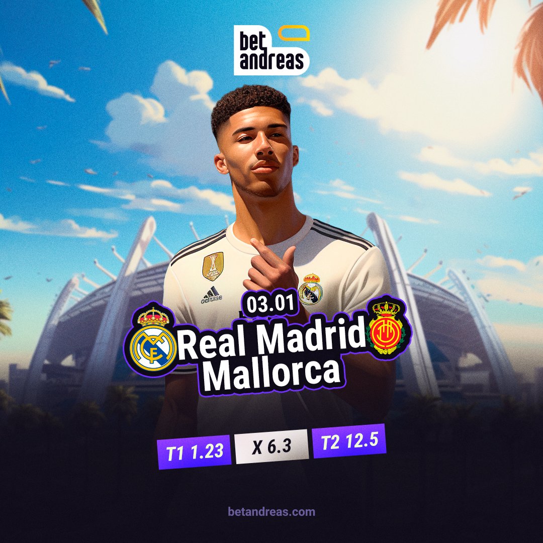 Güncel Link - bit.ly/betandreas_01

🇪🇸 Real Madrid 🆚 Mallorca 🇪🇸

🚀 Handıkap 1 (-1.5) | 1.75

🎁 Betandreas — kazananlar arasında ol!