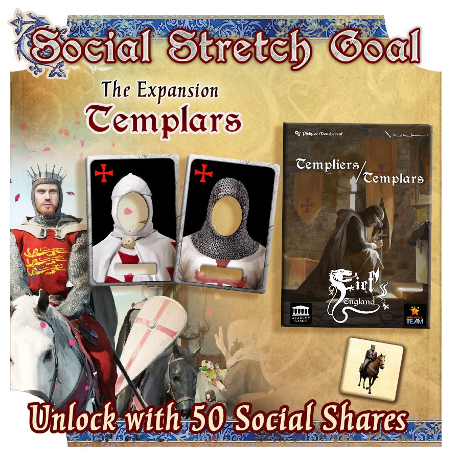 Help unlock the last Fief England Expansion Stretch Goal with your SOCIAL SHARES! With 50 SHARES of this post on Facebook, X, Instagram and other socials, we’ll unlock the final Expansion stretch goal immediately for all backers! Link in bio, too.
#boardgames #gamefound