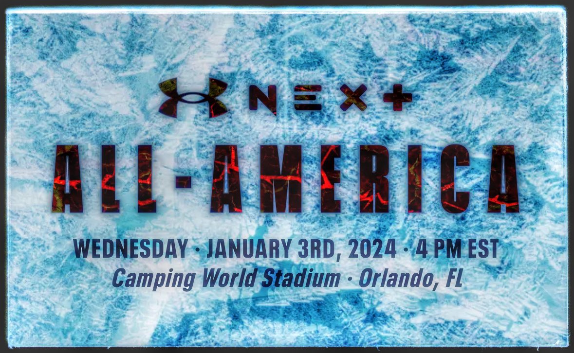 #TheSIX
FYI…
underarmournext.com/football/all-a…
UA/NXT All-America game airs today at 4p on 𝐄𝐒𝐏𝐍.