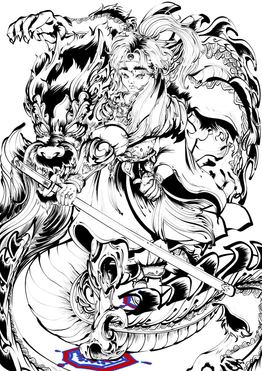 안녕 여러분..
새해 첫 트위터 글...(엑스는 도저히 정이 안가니 트위터라고 해야지..
청룡해 기념 그림그리는중... 
난 용을 좋아해.. 
아무말하고 다시 떠나야지..