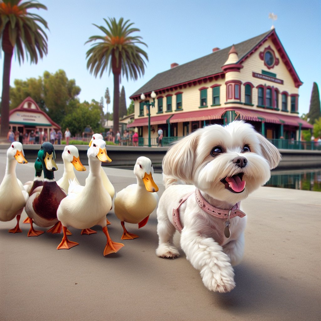 clairidnews's tweet photo. Never imagined I could lead anything, let alone a duck parade through Strathearn Park. #reagansworld #simivalley #ducksanddogs https://t.co/wRbum8cTRX