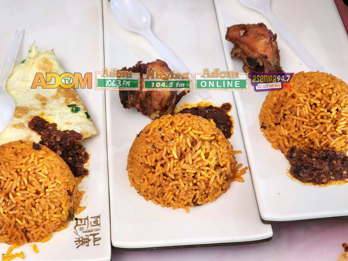 adom_tv's tweet photo. Ghanaians, @FailaAbdulRazak has done it again ooo.... Ghana Jollof 🇬🇭to the whole wiase😋

@GWRMuseum 

#Failacookathon
#CookathonByFaila
#AdomShowbiz #SamGeorge #bbtvi #เบียร์thevoice #Bulldog #Shameless #JohnMahama https://t.co/R97g0NiLgh