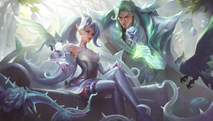 Really hope if League PC gets Valentine's Day skins this year they go back to Crystal/Withered Rose thematic. I liked them so much and we only got 2 times AND I NEED MORE. And if I could get for my champions I would love for Kat, Ahri and Morgana to be there as Withered Rose. 