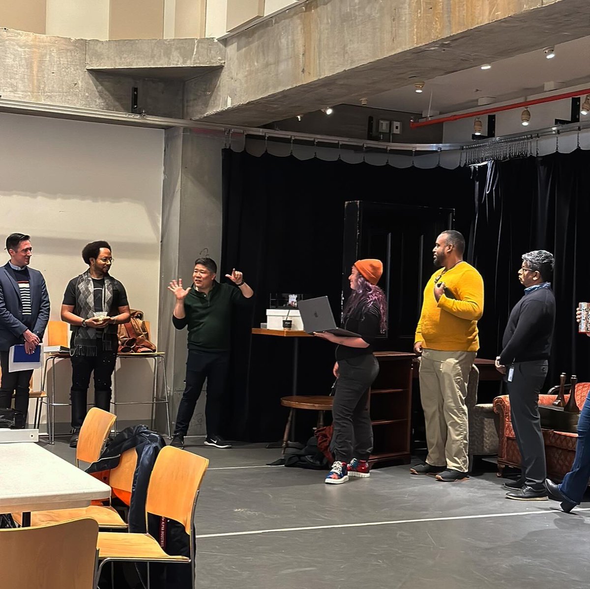 Ringing in the new year with the first rehearsal of #SunsetBaby. A day full of inspiration and excitement welcoming the new cast and crew to the Center. Previews begin in just a few weeks! Visit the link in our bio for tickets.