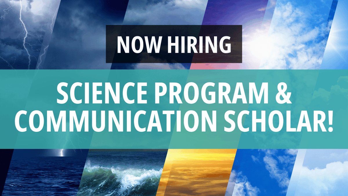 🔭 Apply now to be our Science Program & Communications Scholar! We are looking for fearlessly creative and fantastic science translators with demonstrated writing and organizational skills. Learn more and apply here 👉 go.ncsu.edu/apply-orise #scicommjob @usgs_climate