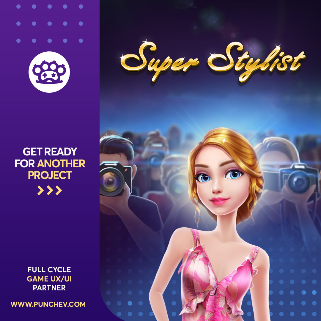 PUNCHev Group proudly collaborated with @CrazyLabs to bring you the immersive world of fashion in Super Stylist Fashion Makeover!  Our UX/UI expertise helped shape this fabulous experience💃
#Fashion #Wireframes #Design #Gamer #Custom #GameDev #UI #UX #UXUI #Mobile #Gaming