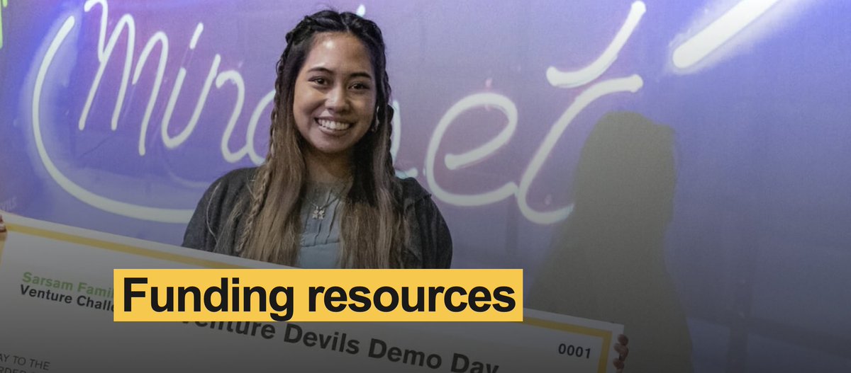 We offer funding opportunities for innovators at any stage of their entrepreneurial journey. Explore our funding resources page to find the right fit for you and your venture. 

Explore now: entrepreneurship.asu.edu/funding-resour…