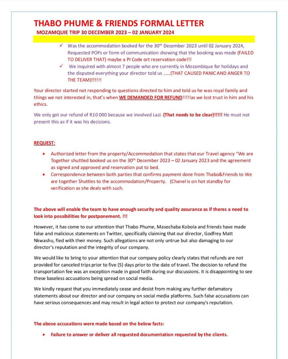 mckobola's tweet image. I think I’ve actually reached my peak with regards to this whole travelling experience that Godfrey Matt Nkwashu scammed us out of. I deleted the previous tweets not because we are  retracting but I’m just tired of going back and forth with this guy. We firmly still stand with…