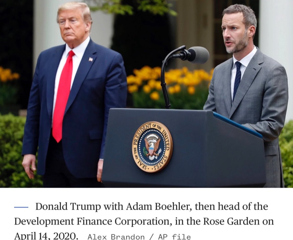MadeInTheUSANJ's tweet photo. Donald Trump awarded Jared Kushner’s college roommate, Adam Boehler, $100 million to procure PPE for our doctors at the outbreak of Covid.

Adam Boehler only spent $1 million while our doctors wore garbage bags. 

Raise your hand if you demand an investigation.🤚🤚🤚 https://t.co/PS2Whlepmq