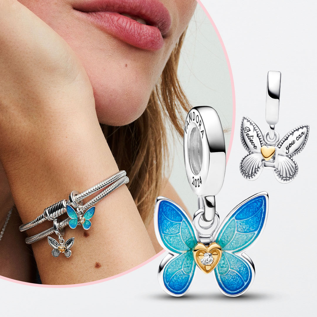 アクセサリー Pandora Club 2024 Butterfly Dangle Charm Pandora Club 2024 Butterfly Dangle Charm - Arezzo Jewelers