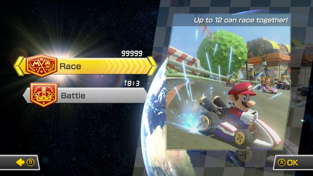 NinStarRose's tweet photo. IT'S ALL OVER! I MAXED MY VR! 99999 Points Baby! #MaxCrew #MK8D #NintendoSwitch https://t.co/66QpbV3m6O