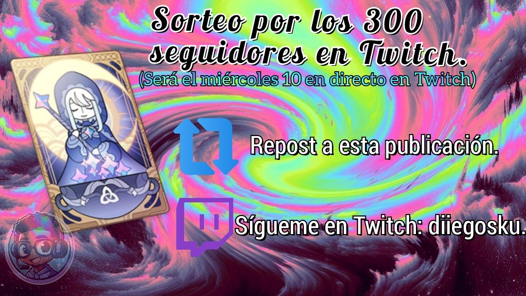 diegosku's tweet image. 🌙 SORTEO UNA BENDICIÓN LUNAR POR LOS 300 SEGUIDORES EN TWITCH 🌙 #GenshinImpact 

Requisitos:
🔁 Repost a esta publicación.
👤 Seguirme en Twitch
👥 Seguirme en X (opcional)

El sorteo será el miércoles 10 de enero en directo en Twitch. Mucha suerte a todos. 🍀