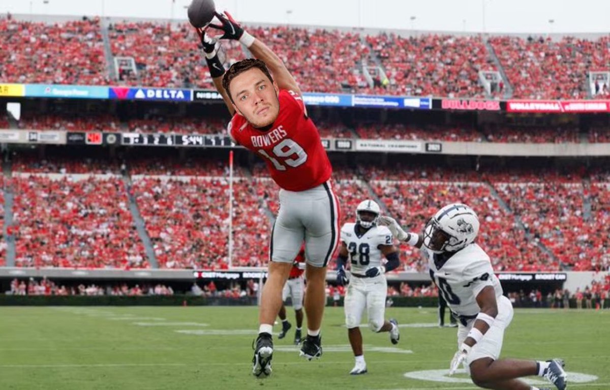 brett_thorson's tweet photo. Don’t worry dawg fans, after yesterdays announcement and some careful consideration, I will be swapping positions to tight end in hope to receive more playing time and replace the absence of 19, stay tuned #2024 https://t.co/9RzJ0XvzTj