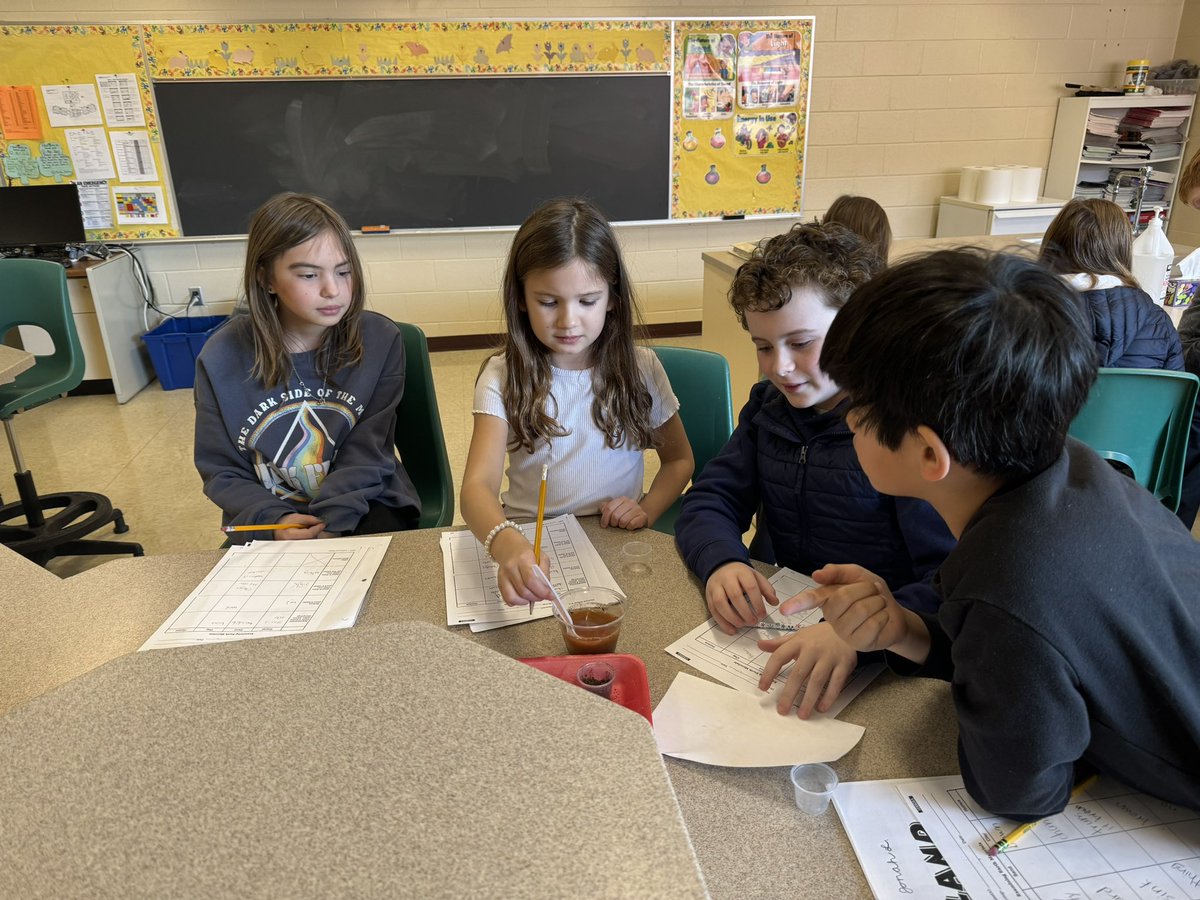Examining earth materials in the science lab!
