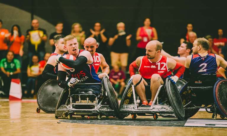 This is the incredible story of <a href="/Jim__Roberts/">Jim Roberts MBE</a>, a Coventry University graduate who completed his studies after a life-changing double amputation and went on to inspire Team GB wheelchair rugby to Paralympic gold in Tokyo 2021.

At the end of his first year of university, Jim