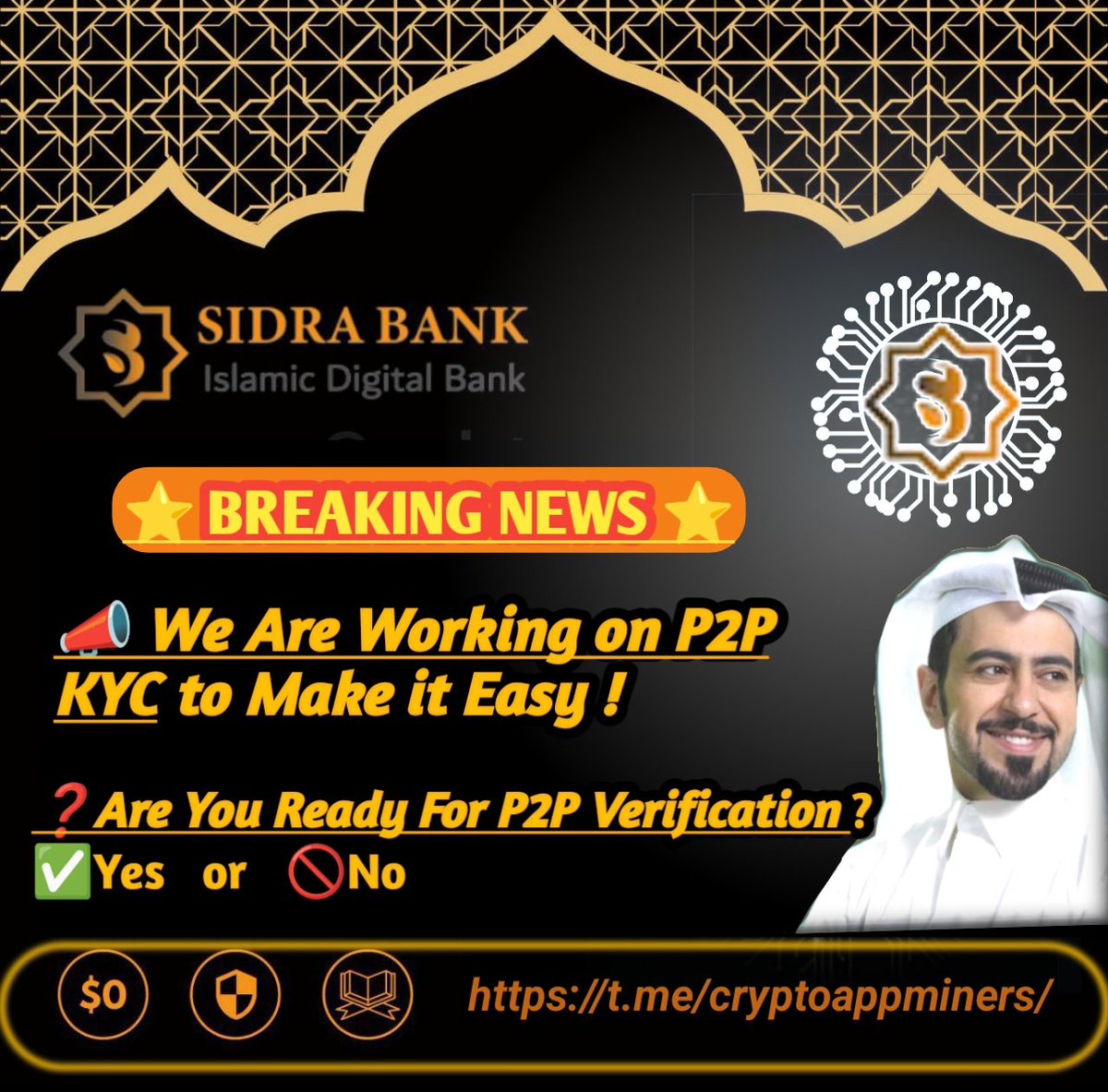 cryptodropee's tweet photo. ⭐ BREAKING NEWS ⭐

📣 We Are Working on P2P KYC to Make it Easy ! 

❓Are You Ready For P2P Verification ? 

✅Yes or 🚫No

❓KNOW MORE-🔻
      👇👇👇👇👇
https://t.co/i5kwFLpDWG

#sidraBank #SidraChain #SidraCoin https://t.co/OTxvOZnyY6