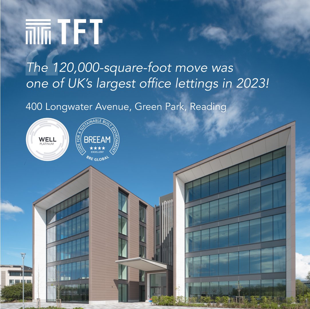 TFTConsultants's tweet photo. Great news from Green Park, Reading: Wood moves to its new home at 400 Longwater Avenue!

We helped to deliver the developments at 400 &amp; 450 Longwater Avenue,  both of which provide better and more sustainable workplaces for occupiers to enjoy.

Read more: https://t.co/4h3Gz7UggH https://t.co/dyjzrmOQNM