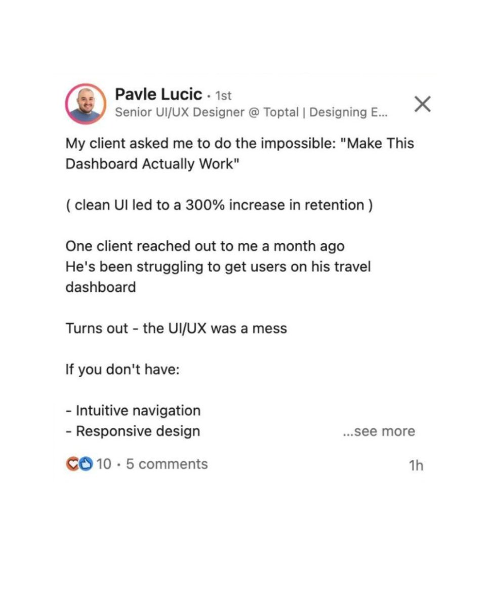 anowarhdesign's tweet photo. It is amusing to hear this success story Pavle Lucic. We as a UI/UX designer will love to deal with clean UI. 

P.S. What do you do when a client asks you to put everything he has in his mind?

#cleanui #minimalui #cleanux #minimalux https://t.co/NPCeDKn6Bb