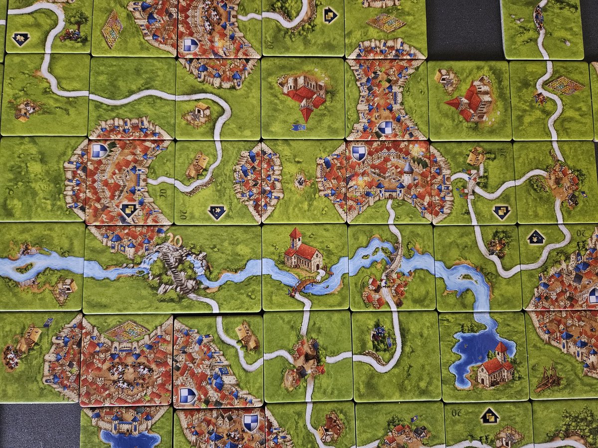 It was awesome to play Carcassonne with the family during the holidays! <a href="/Carcassonne/">Carcassonne Central</a> 20th anniversary version is just beautiful and makes the experience even more enjoyable 😍 A rematch was requested. It is a classic for all the right reasons, and it will never grow old!!🎯👌🩵🏰