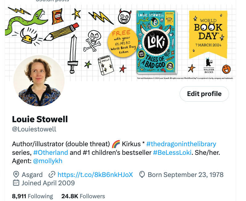 New banner for WBD - featuring my wbd book and CRISPS.