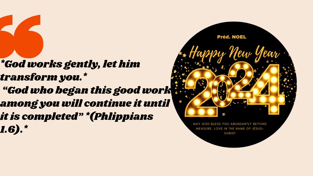 *God works gently, let him transform you.* “God who began this good work among you will continue it until it is completed” *(Phlippians 1.6).*