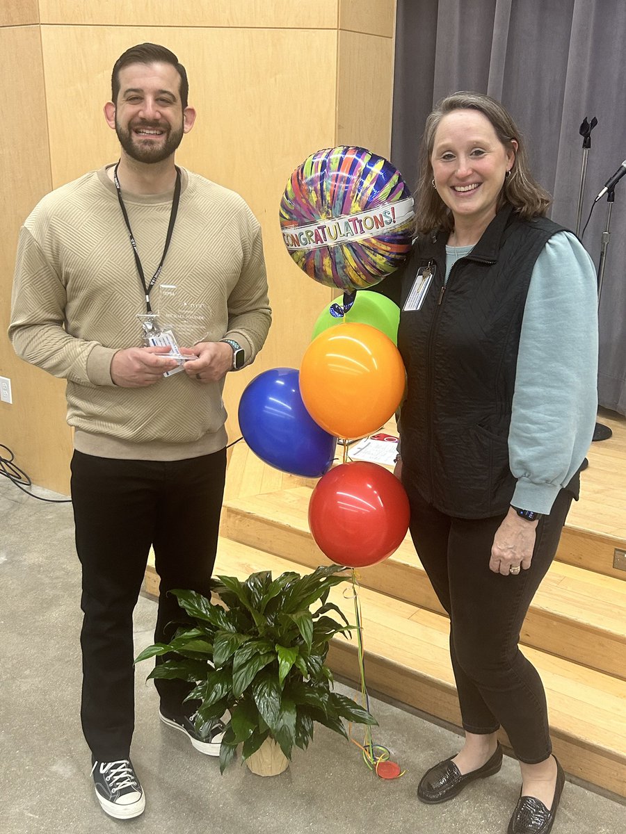 DrTate_Blanco's tweet photo. What an honor to be a part of the Prize Patrol this morning to surprise @mikejoannou1. He was selected as @TEPSA_Region20 Assistant Principal of the year! So very deserving and I am so proud of him💕@BoerneISD @SummerGault @TEPSAtalk @VanRaubES #WeLeadTX https://t.co/ierwDcm7vR