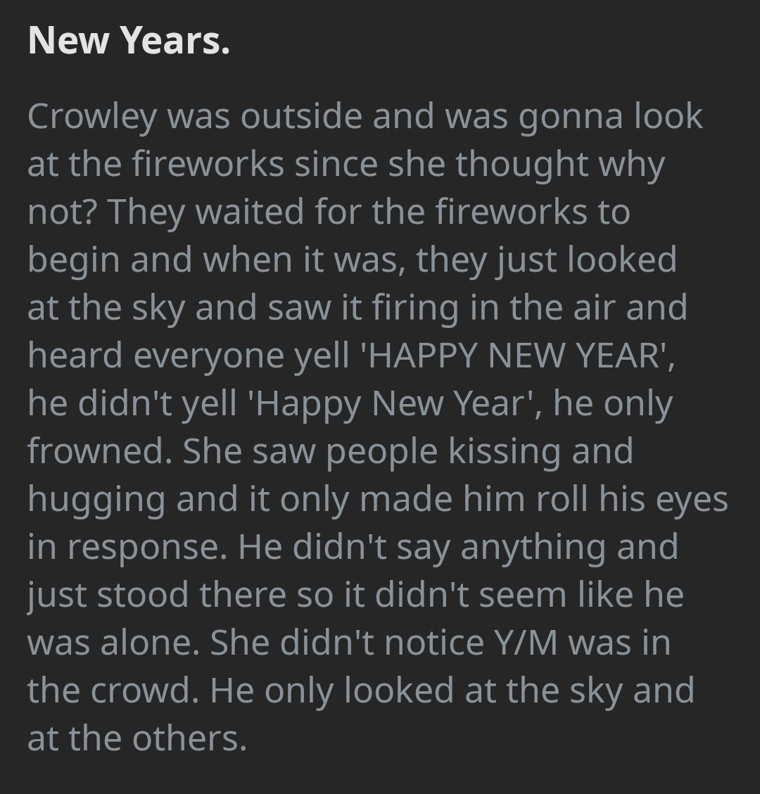 [ I know it's late but take this prompt ]