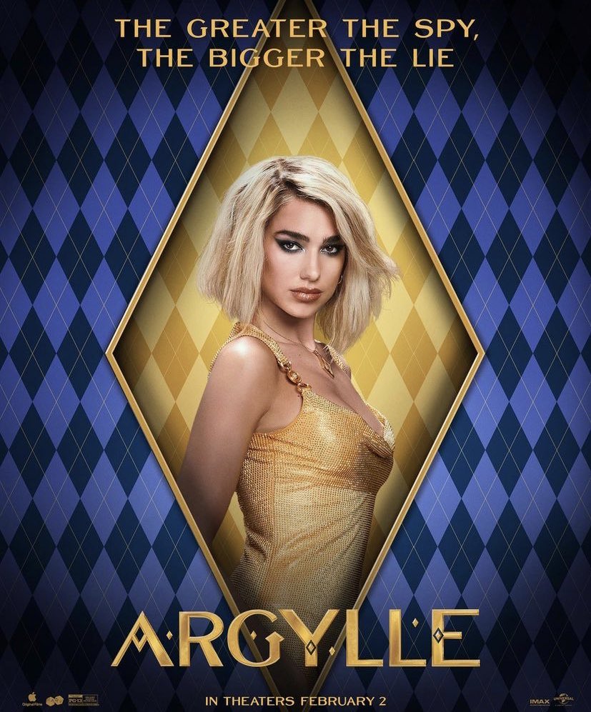 Dua Lipa est sublime sur sa première affiche individuelle pour la promo du film « Argylle » 😍