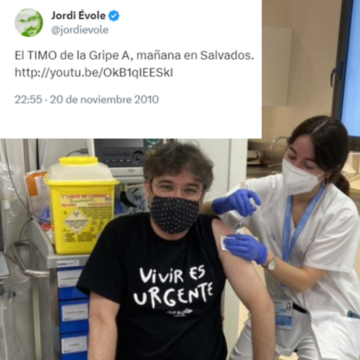 MAlpelicano's tweet photo. Este es uno de los tipos más queridos y seguidos por los progres: en el mejor de los casos, un completo imbécil, en el peor una sanguijuela sin escrúpulos que te dirá una cosa hoy y la contraria mañana, dependerá de cómo de grande sea el cheque. https://t.co/WuiRkvdcl6