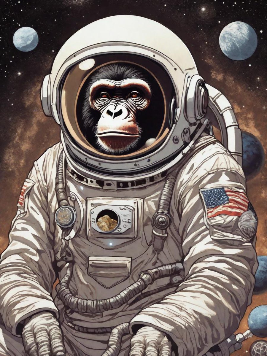 yugalava's tweet photo. 3D apes 探索无限可能，犹如猿人征服月球，开启数字艺术新纪元。共同追逐梦想，一步一创举，引领未来创意浪潮。#3DApe #Bitcoin https://t.co/x88TnIRDWx