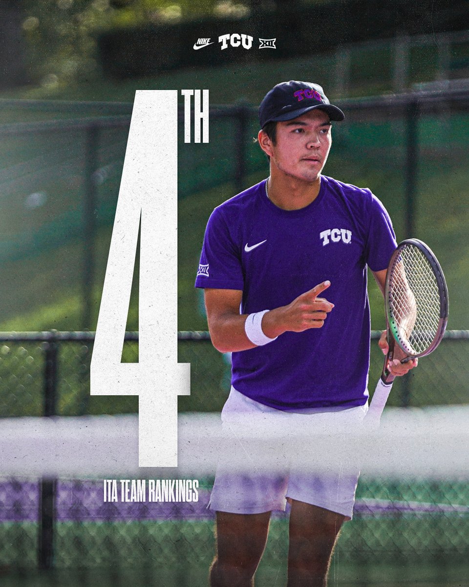 Picking up where we left off 📈 Our third straight season garnering a top-five ranking in the ITA Preseason Top 25 Coaches Poll #GoFrogs x #ITATennis