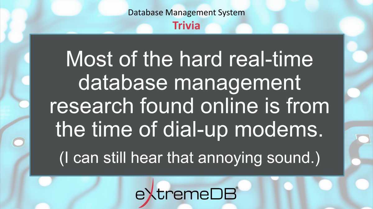 RealTimeDBMS's tweet image. Read our 2 latest white papers about hard real-time database management.

Shared Data in Asymmetric Multiprocessing (AMP) Configurations bit.ly/AMP-white-paper

&amp;amp;

Real-time Deterministic Database Management bit.ly/3I2XlBE

#realtimedata #missioncriticaldata #rtos #dbms