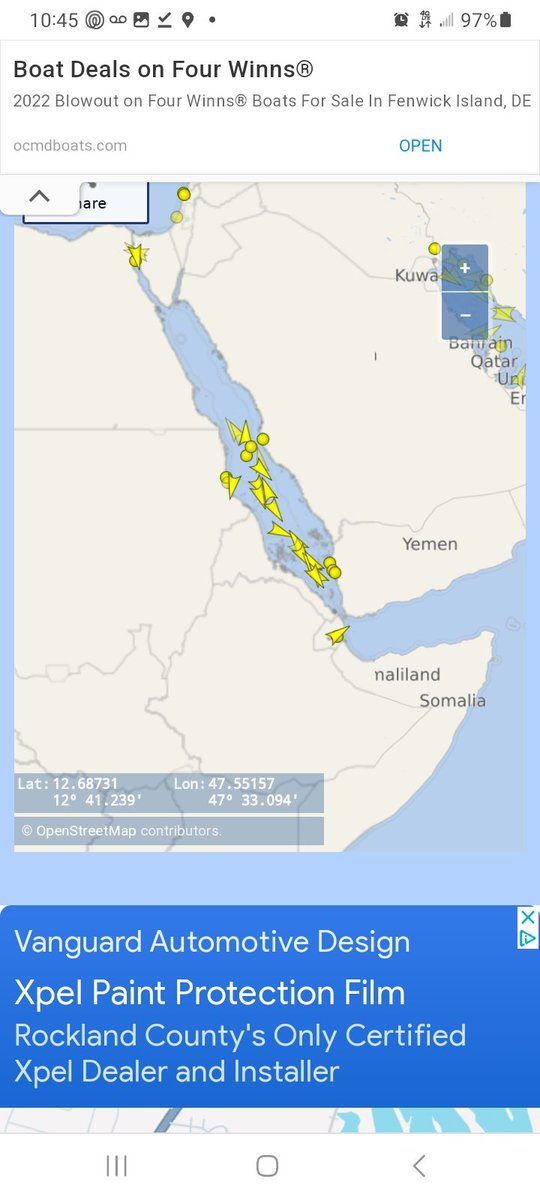 playa2517's tweet photo. @JBraz123 @JavierBlas @_JakubJanda @opinion @TheTerminal This is the actual current freighter traffic in the Red Sea https://t.co/pUaOi1vvLM