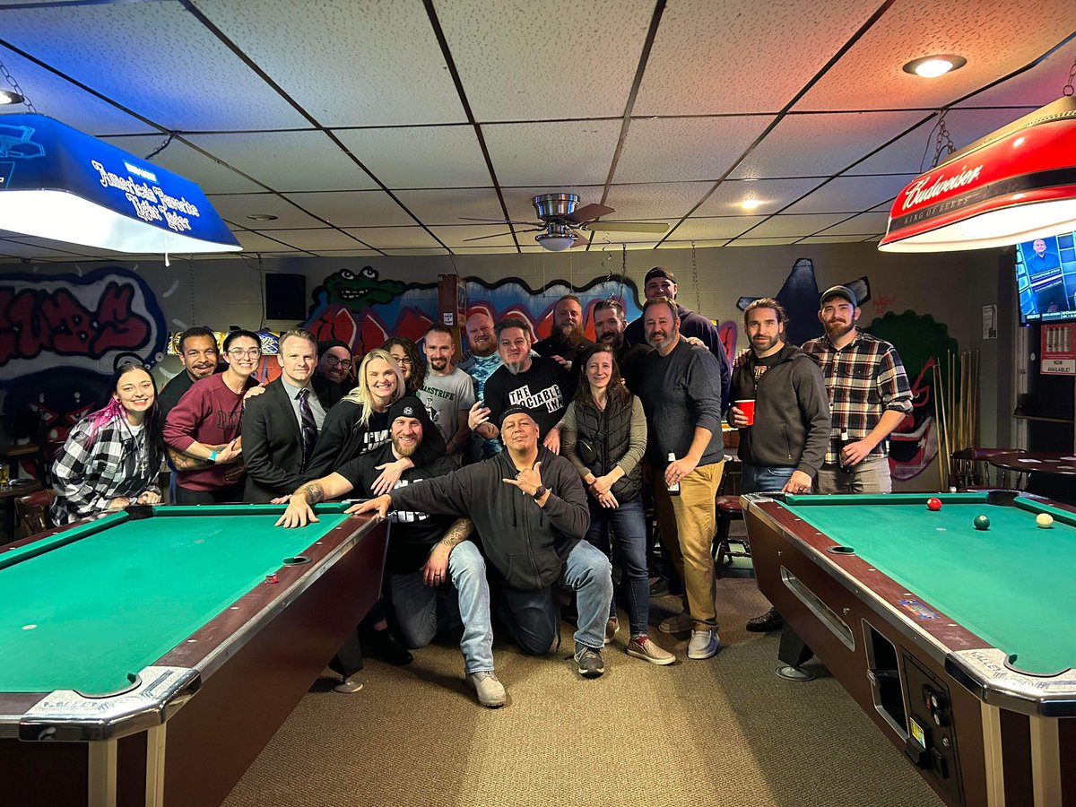 tksackett's tweet photo. Getting wrestling friends together outside of wrestling is harder than putting a match together with a 15 year local wrestling champion but getting together to remember and celebrate the life of a friend and mentor is priceless #teamstrife https://t.co/mxujdQxqQQ