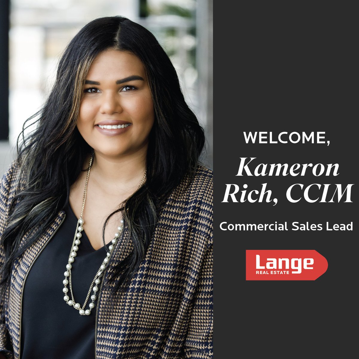 Please help us welcome the newest addition to our team- Kameron Rich, Commercial Sales Lead!

Kameron brings with her 10 years of experience in Commercial Real Estate - specializing in retail and office sales/leasing and site selection.

We are so excited to have her on our team!