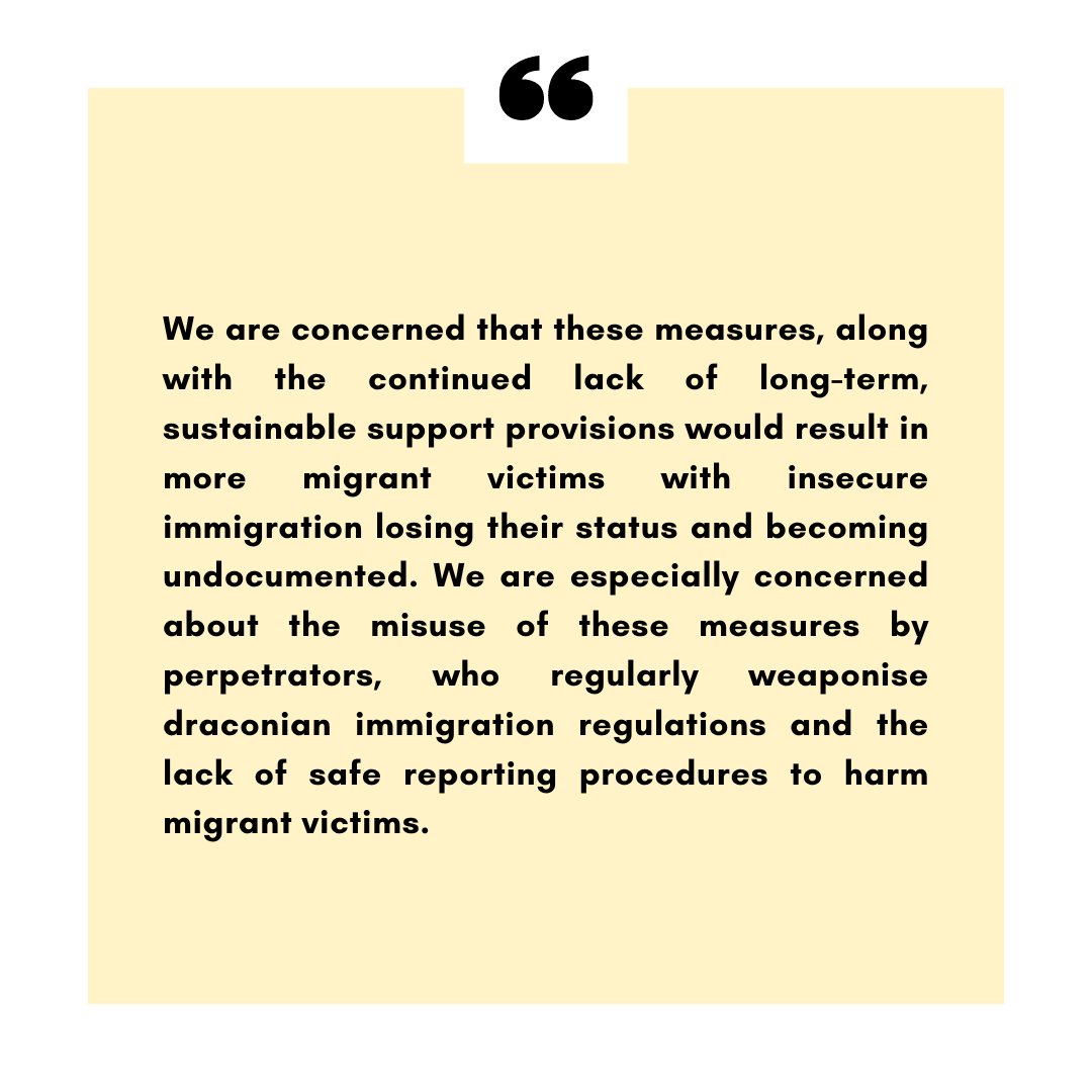 We have written to @JamesCleverly at the @ukhomeoffice on the 5-point plan to curb net migration along with nearly 70 VAWG organisations and academics. 

Full letter here: southallblacksisters.org.uk/news/open-lett…… #SupportMigrantVictims