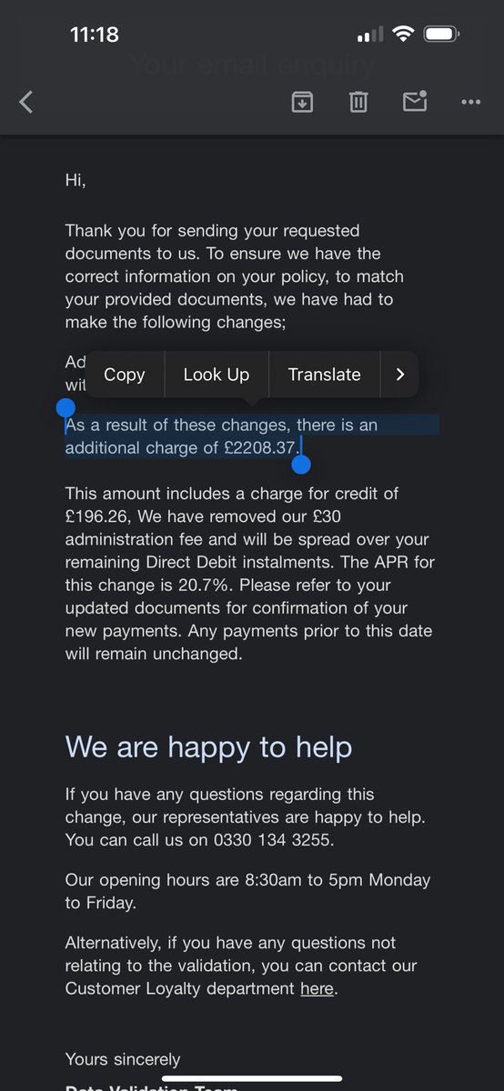 30 mil hız sınırını 36 mil ile aştığım için sigorta şirketimin bana uyguladığı tarife. Yıllık 2.200 pound’dan 4.4400 pound’a yükseltmiş. Trafik kurallarına uyun!