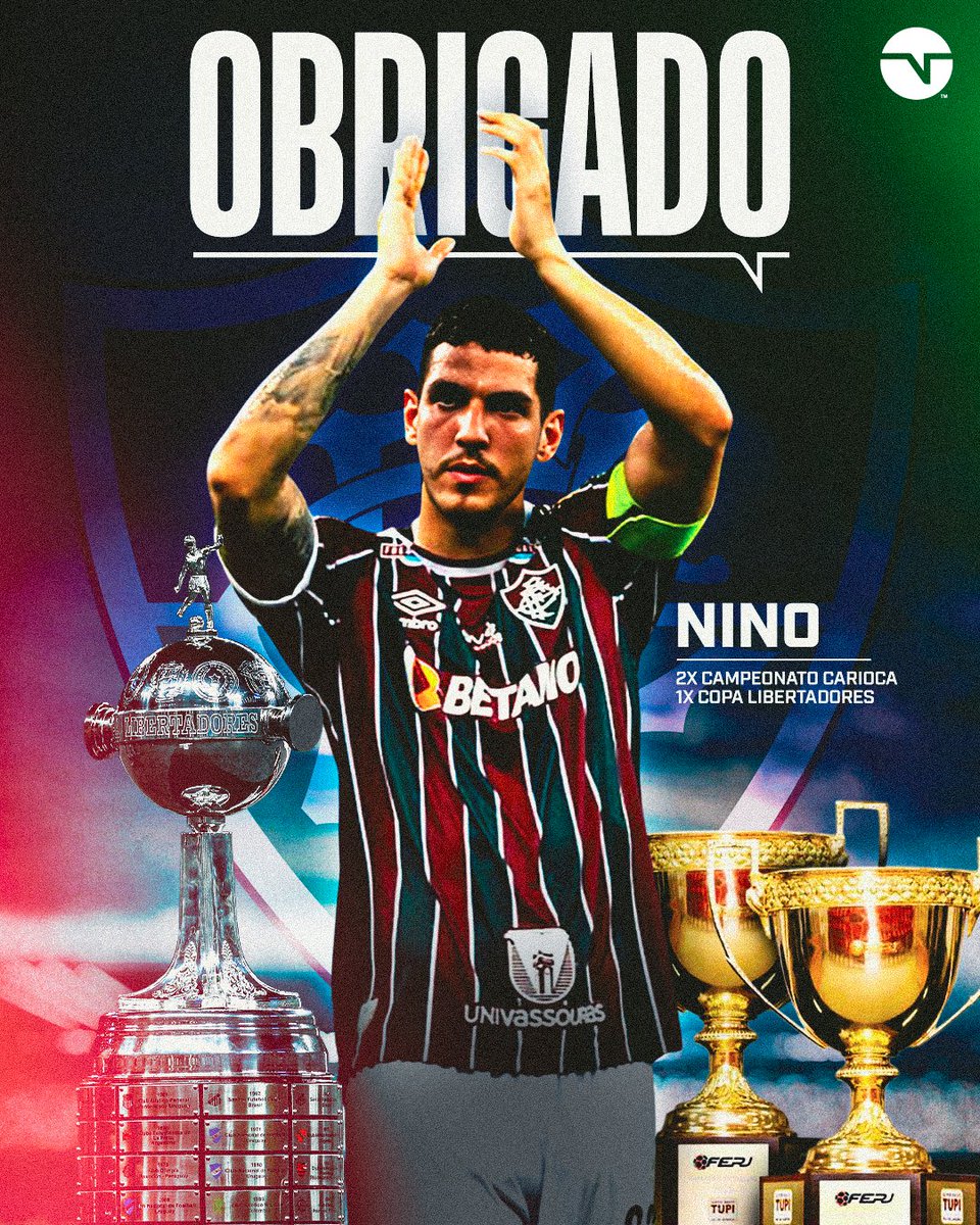 TNTSportsBR's tweet photo. VALEU, CAPITA! 🇭🇺❤️ Nino se despede do Fluminense deixando sua marca na história do clube. Ídolo! 👏 https://t.co/v83iMDcLb8