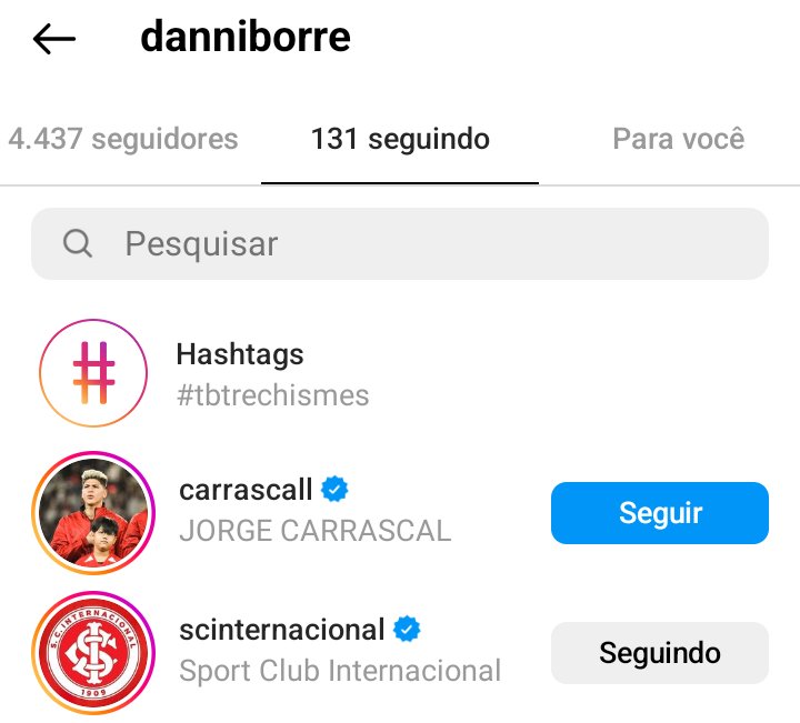 Reporter_Samuel's tweet photo. Tenho tentado acompanhar cada detalhe da negociação do #Inter por Borré.

Trouxe alguns dos seus parentes que começaram a seguir o Inter e notei que ontem a sua irmã Daniella ainda não havia seguido.

Pois bem, entrei no perfil dela novamente e vi que também seguiu o Inter hoje. https://t.co/UXbJ5EknbO