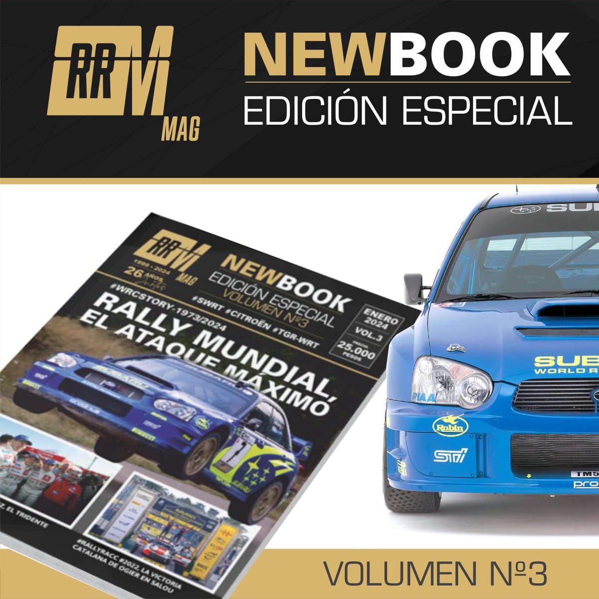 PabloMACHIWRC's tweet photo. #2024 #NewBook #Vol3 RRM WRC MAG
Rally Mundial, el ataque máximo #WRCStory #1974/2024 Pablo MACHI RRM WRC MAG Argentina WRT RRM Magazine RRMMag #RallyMundial #AtaqueMaximo #maximumattack #WRCStory #1974 #2024 #PabloMACHI #rrmwrcmag #ARGWRT #RRMMagazine #RRMMAG #WRC #HugoMACHI https://t.co/cjZQSSswOs