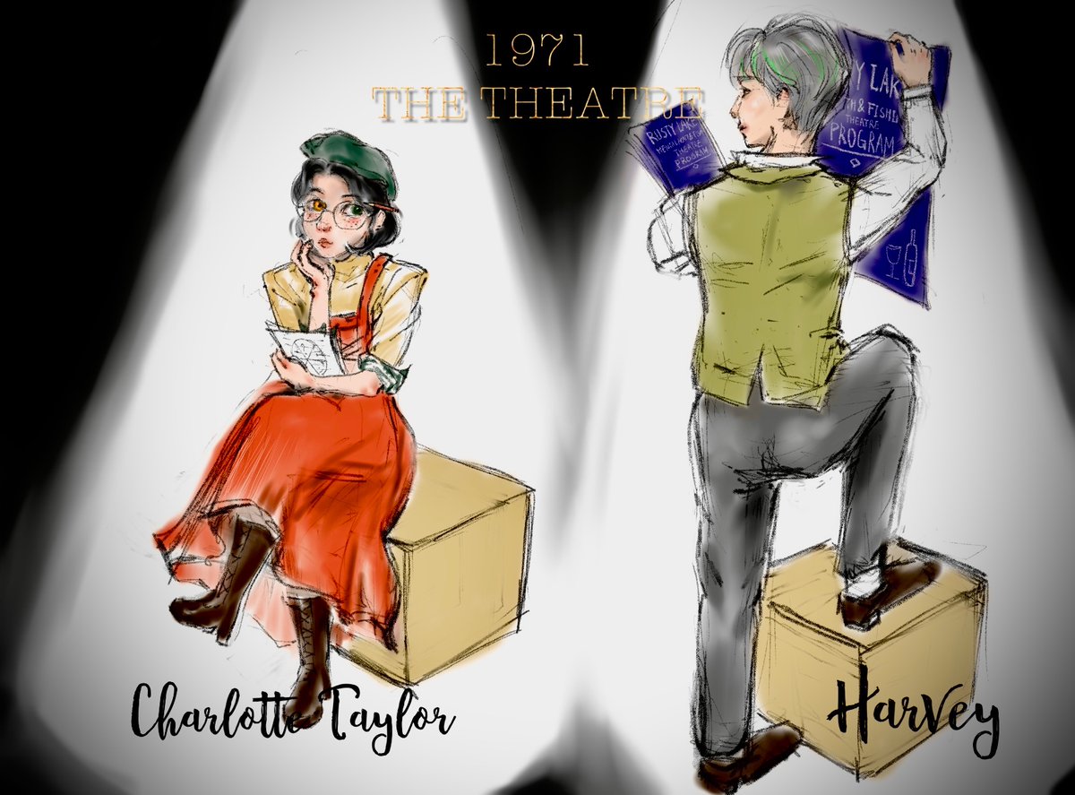 lusya1154911's tweet photo. 1971 The Theatre

하비 드림…🦜
드림주 이름은 샬롯 테일러
#러스티레이크 #rustylake #rustylakeoc https://t.co/mXX7BkVGso