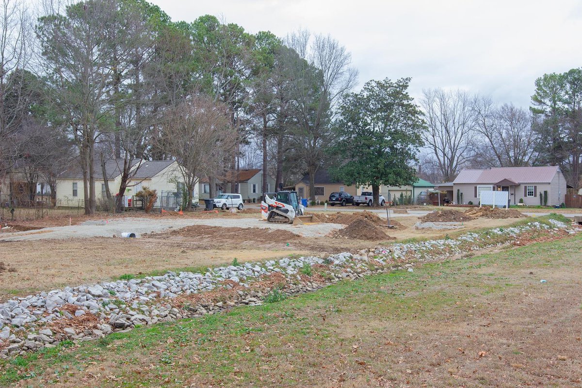 Construction of Jonesboro's newest dog park, The Bark Park, is underway! 
Located on W. Highland, it's scheduled to be completed mid-spring to early summer of this year. 🐾