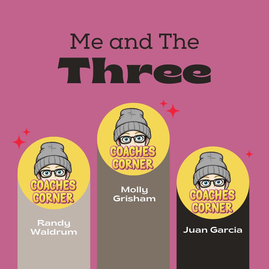 ME AND THE THREE #1

Randy Waldum <a href="/CoachWaldrum/">Randy Waldrum</a> 
Molly Grisham <a href="/mollygrisham/">.</a> 
Juan Garcia <a href="/JuanG034/">Juan Garcia</a> 

Stay tuned for details!

Let's go! ✌️