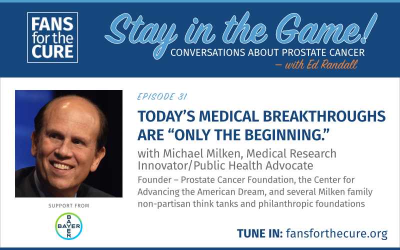 New Stay in the Game episode: We chat with + learn from Michael Milken, Founder of the <a href="/PCFnews/">Prostate Cancer Foundation</a>, <a href="/AdvanceTheDream/">Milken Center for Advancing the American Dream</a>, and several Milken family non-partisan think tanks + philanthropic foundations.

🎤 lnkd.in/ewQV2_MR

Our thanks to <a href="/Bayer/">Bayer AG</a> for their support of this episode.