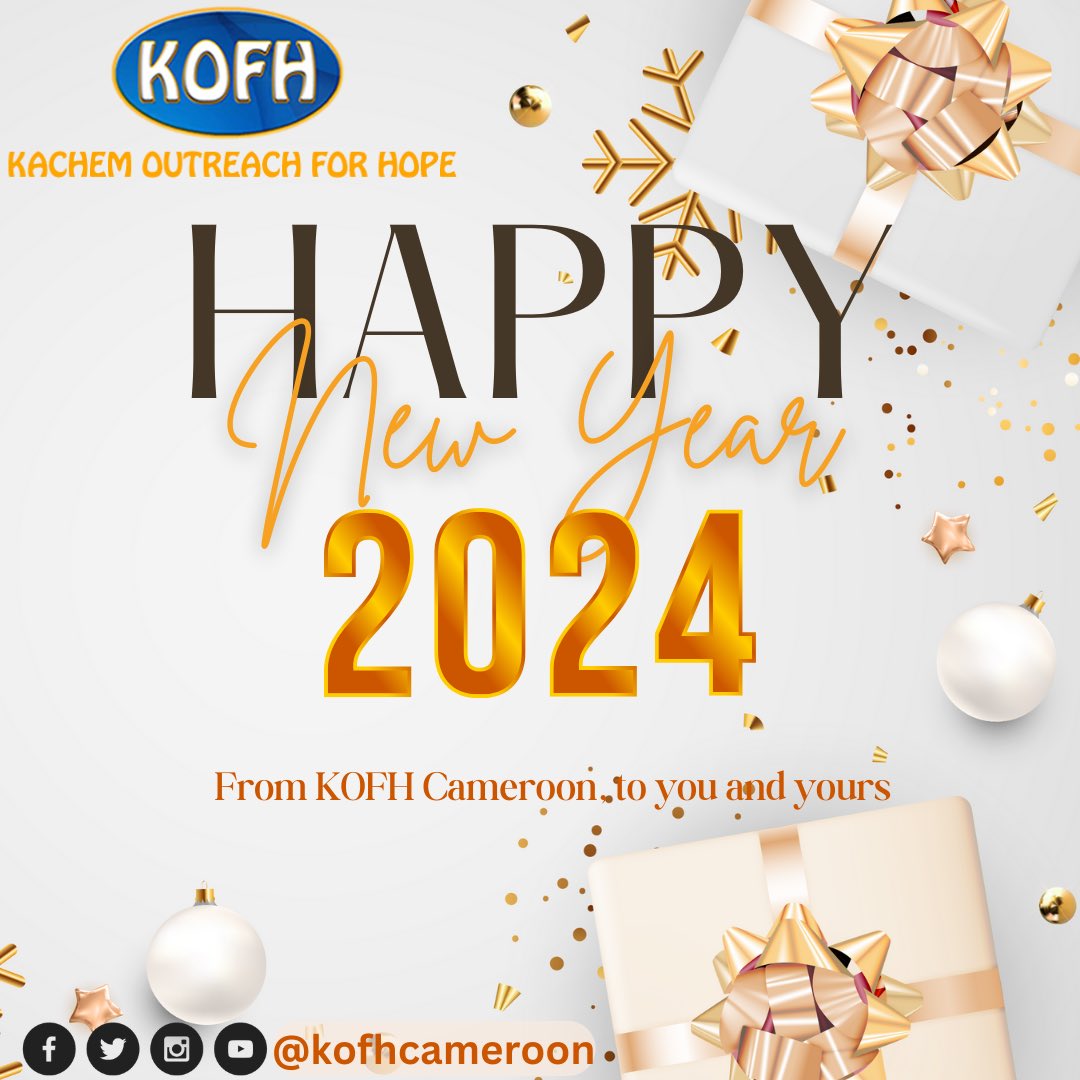 nepegcameroon's tweet photo. Happy new year from @kofhcameroon to you and yours 🎉🎆 https://t.co/yrT2LBR4zD