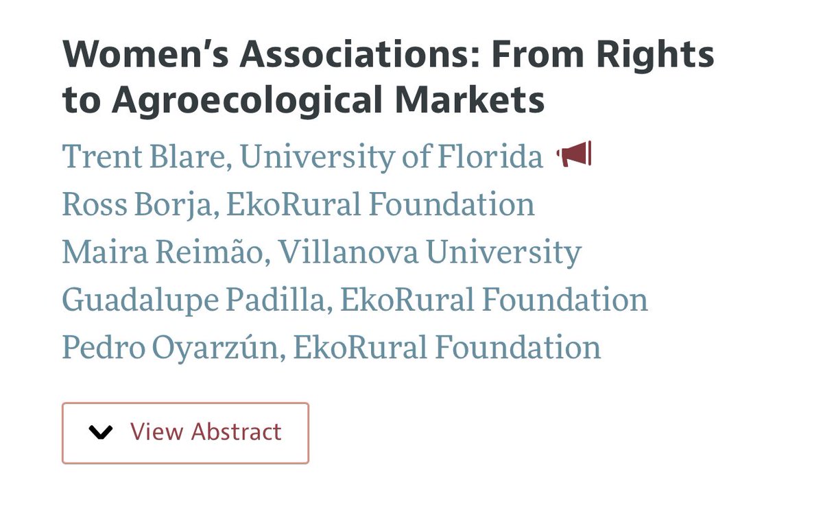 New Insights of the Role of Women in Agrifood Systems

If you're at #ASSA2024 this week, please join us for this exciting <a href="/AAEA_Economics/">AAEA</a> session on Friday, 5 Jan, at 8:00 AM (Grand Hyatt, Mission B).