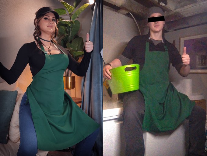 My old Barista uniform seems to fit a lot different now than it used to... ? https://t.co/O6G5GHz4K2